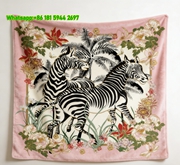 Hermes Twin Zebra Floral Flannel Throw Blanket Wall Hanging IMG_5343
